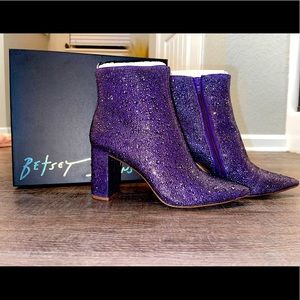 Betsey Johnson Rhinestone booties